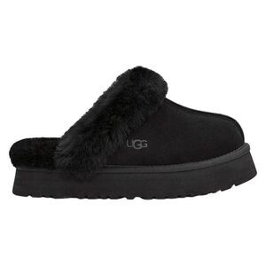 UGG Black Fuzzy Slippers